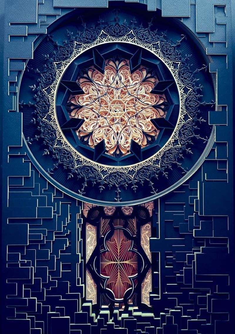 「いつ見ても綺麗」100枚以上の紙の重なりが生み出す”彫刻切り絵”に驚きと感動の声！